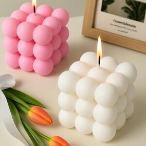 Big Bubble Scented Candle, Multicolor Pack Of 2 Pcs