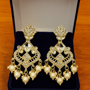 Elegant Kundan & Pearl Earrings for Women – Traditional Bridal & Party Wear Jewelry