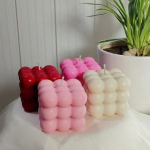 Bubble Cube Soy Wax Candles Manufacturer