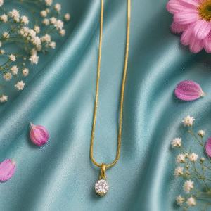 Gold Plated Solitaire Pendant near me