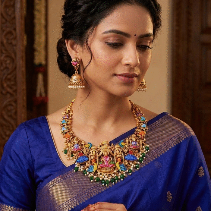 Artificial Gold Plated Temple Necklace Sets Artificial Gold Plated Temple Necklace Sets