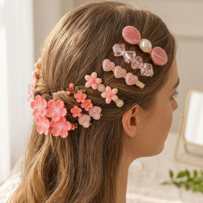 Pastel Pink Hair Clips Pastel Pink Hair Clips