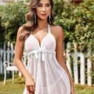 White Net Bridal Babydoll Nightwear