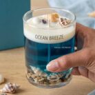ocean breeze jar candle with wooden lid